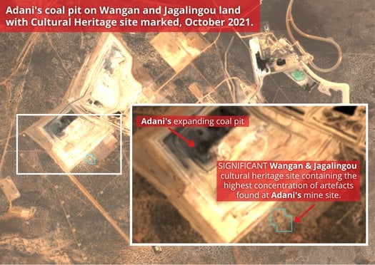 image of STOP WORK to protect Wangan and Jagalingou sacred sites